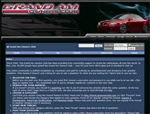 Tablet Screenshot of gaownersclub.com